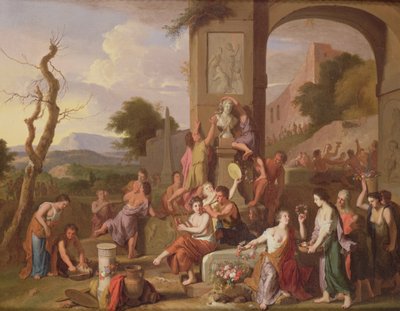 Ein Opferfest unter Ruinen von Gerard Hoet