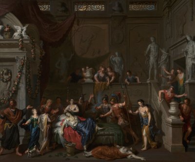 Der Tod der Kleopatra, ca. 1700-10 von Gerard Hoet