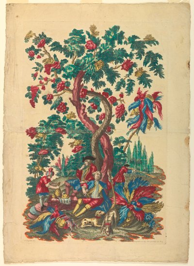 Mahlzeit der Jäger von Gerard Jean Baptiste Scotin the Younger