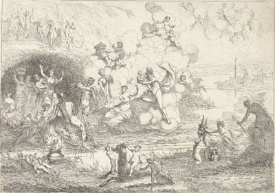 Merkur übergibt Bacchus den Nymphen (Das Leben der Bacchanten) von Gerard Melder