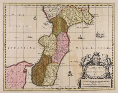 Calabria vltra, ehemals Teil von Magna Graecia von Gerard Valck