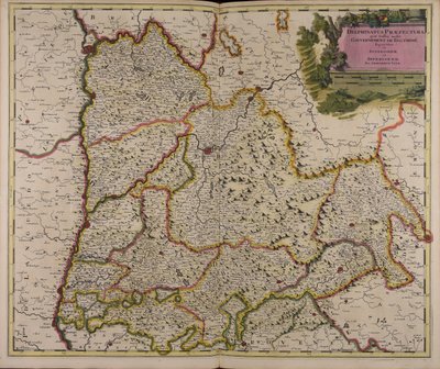 Delphinatus Präfektur, bekannt als Gouvernement de Dauphiné, unterteilt in obere und untere von Gerard Valck