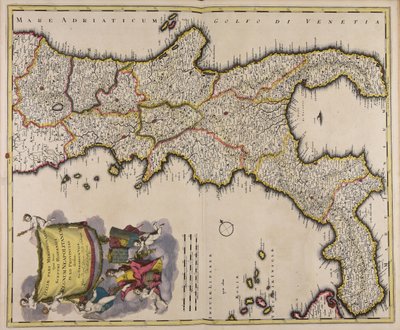 Südlicher Teil Italiens, jetzt spanisches Königreich Neapel in XII Provinzen geteilt von Gerard Valck