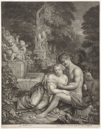 Vertumnus und Pomona von Gerard Valck