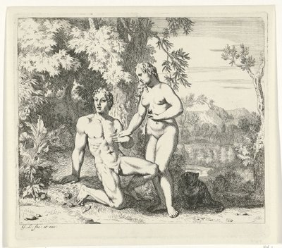 Adam und Eva im Paradies von Gerard de Lairesse
