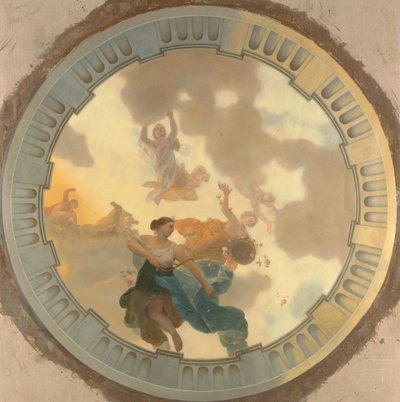 Decke mit Darstellung von Diana und ihren Gefährtinnen von Gerard de Lairesse