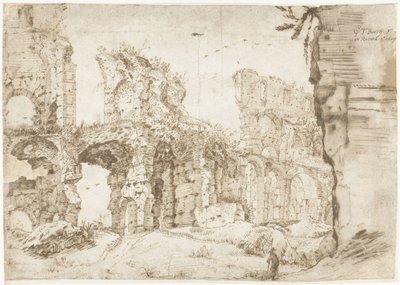 Ruinen des Kolosseums, Rom, von innen gesehen von Gerard ter Borch
