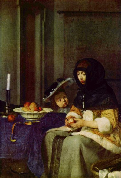 Apfelschälerin von Gerard ter Borch