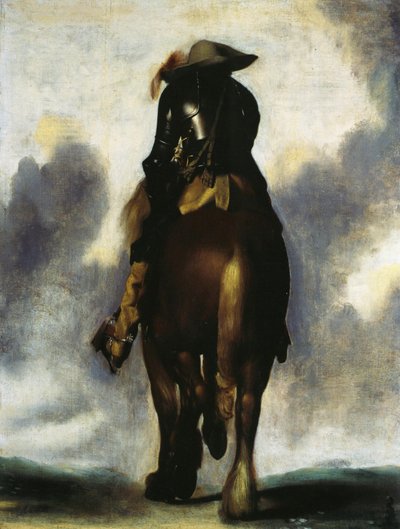 Mann zu Pferd, von hinten gesehen von Gerard ter Borch