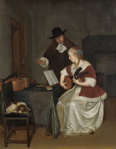 Die Musikstunde von Gerard ter Borch