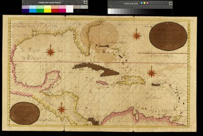 Karte der Westindischen Inseln, Karibisches Meer, Antillen von Gerard van Keulen