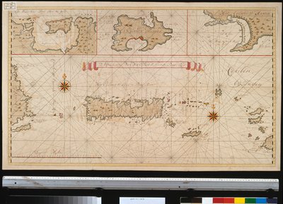 Umriss der Insel St. John von Puerto Rico von Gerard van Keulen