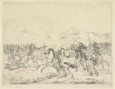 Tod von Friedrich Wilhelm von Braunschweig, 1815 von Gerardus Emaus de Micault