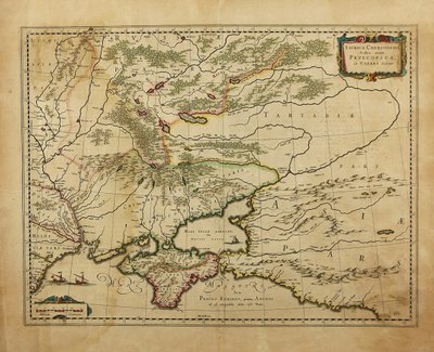 Taurica Chersonesus. Karte der Krim, 1595 von Gerardus Mercator