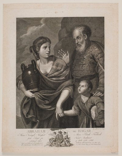 Abraham und Hagar von Gerhard Ludvig Lahde