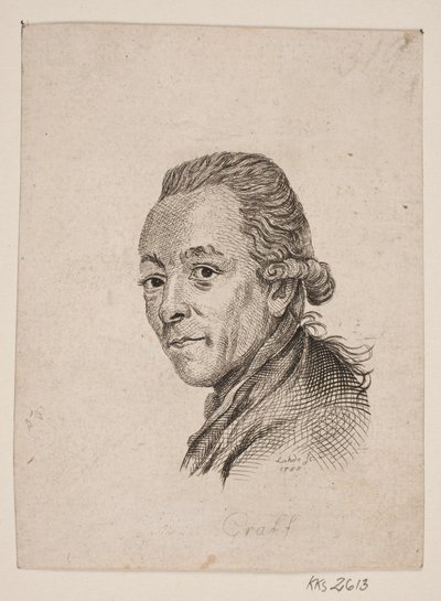 Porträt des Malers A. Graff von Gerhard Ludvig Lahde