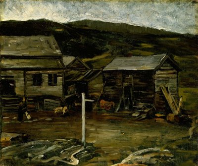 Herbstabend auf dem Bauernhof, Øylo von Gerhard Munthe