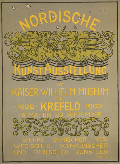 Nordische Kunstausstellung im Kaiser Wilhelm Museum 1902 von Gerhard Munthe