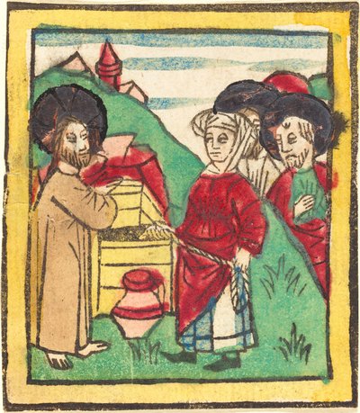 Christus und die Frau von Samaria von German 15th Century