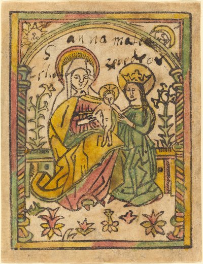 Heilige Anna mit der Madonna und dem Kind von German 15th Century