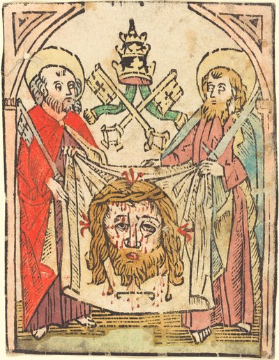 Heilige Petrus und Paulus mit dem Schweißtuch von German 15th Century
