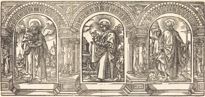 Christus und seine Jünger III von German 16th Century after Martin Schongauer