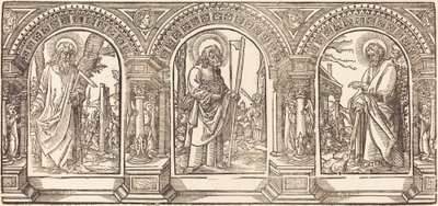 Christus und seine Jünger IV von German 16th Century after Martin Schongauer
