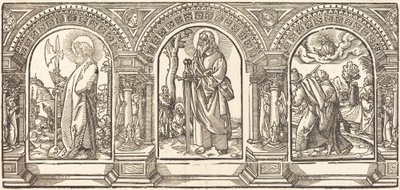 Christus und seine Jünger V von German 16th Century after Martin Schongauer