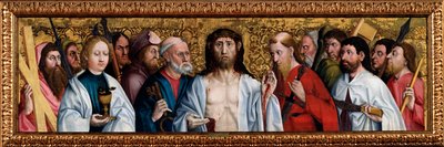 Christus und die zwölf Apostel, zweite Hälfte des 15. Jahrhunderts von German Master