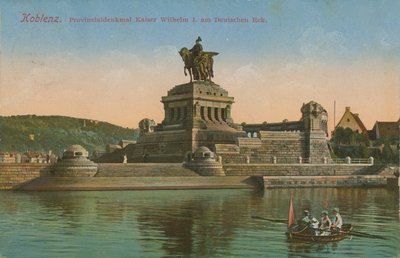 Denkmal für Kaiser Wilhelm I., Koblenz. Postkarte gesendet 1913. von German Photographer