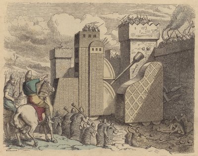 Assyrische Armee belagert eine Stadt von German School