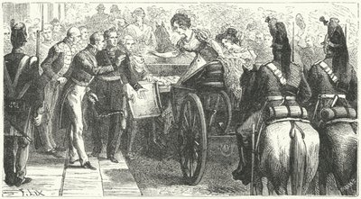 Ankunft von Königin Caroline in London von German School