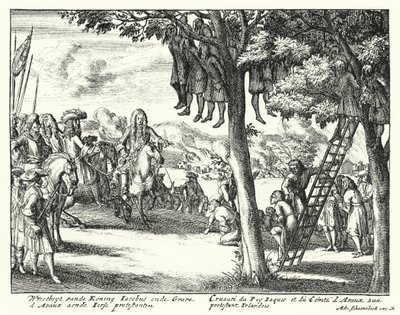 Gräueltaten gegen irische Protestanten durch James II. und den Comte d