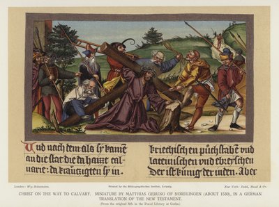 Christus auf dem Weg nach Golgatha von German School