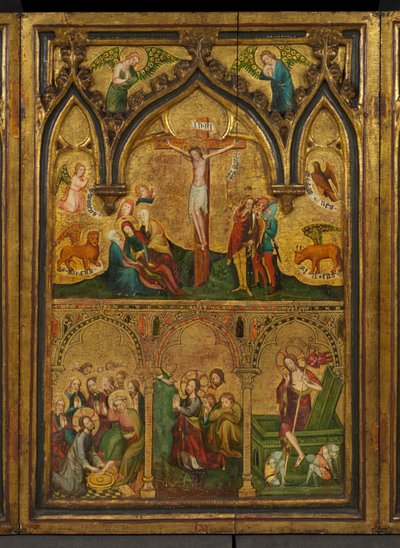 Kreuzigungstriptychon (ehemals bekannt als Estouteville-Triptychon) (Mittelteil) von German School