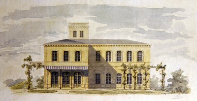 Entwurf für eine italienische klassizistische Villa, ca. 1850 von German School