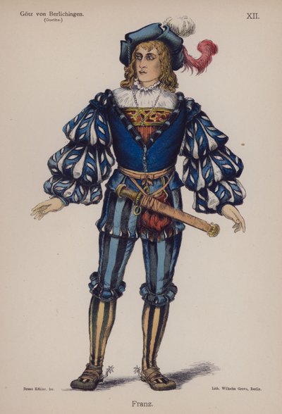 Franz, aus Götz von Berlichingen von Goethe von German School