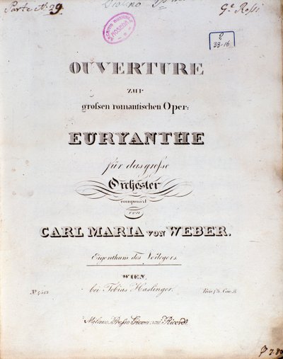 Frontispiz aus der Oper 