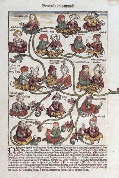 Genealogischer Baum von Laban, aus 