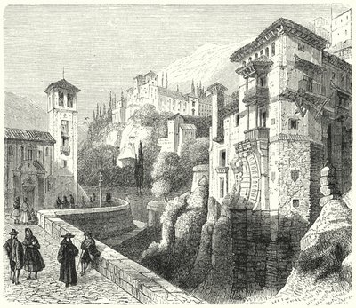 Generalife, Sommerpalast der Nasridenherrscher des Emirats von Granada, Spanien von German School