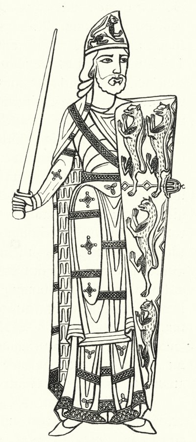 Geoffrey Plantagenet, Graf von Anjou (Gravur) von German School