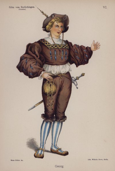 Georg, aus Götz von Berlichingen von Goethe von German School