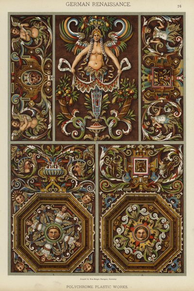 Deutsche Renaissance, Polychrome Plastikarbeiten von German School