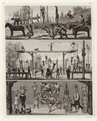 Gymnastik und Akrobatik (Stich) von German School