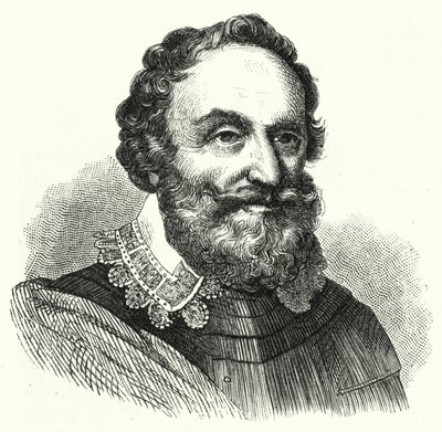 Heinrich Matthias, Graf von Thurn, böhmischer Militärkommandant im Dreißigjährigen Krieg (Stich) von German School