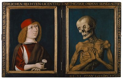 Hieronymus Tscheckenbürlin und die Personifikation des Todes, 1487 von German School