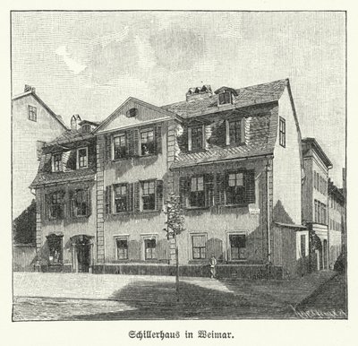 Haus des Dichters, Dramatikers und Philosophen Friedrich Schiller, Weimar, Deutschland von German School