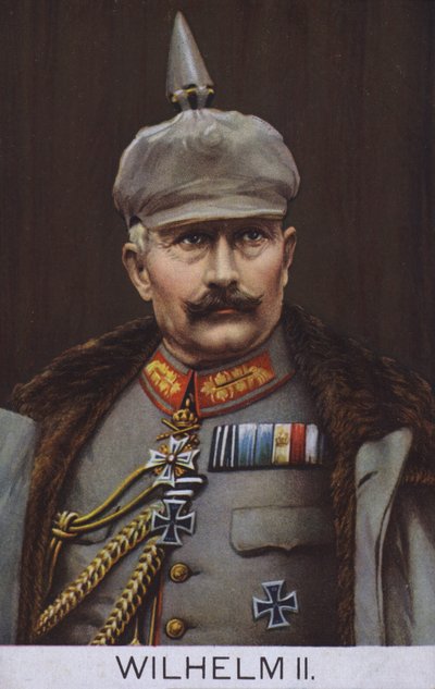 Kaiser Wilhelm II. von Deutschland in Militäruniform von German School