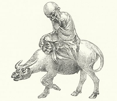 Laozi, antiker chinesischer Philosoph (Gravur) von German School