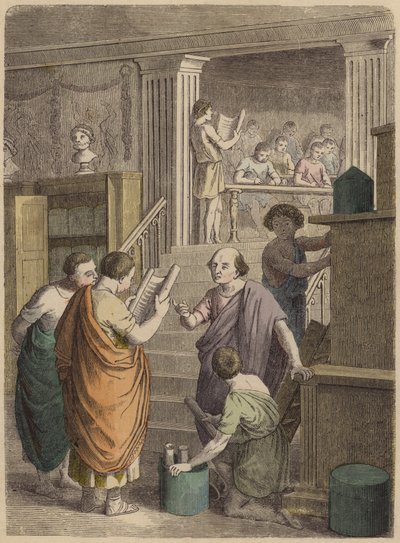 Herstellung und Handel mit Büchern im antiken Rom von German School